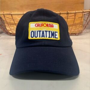 Back to the Future Navy Blue 'OUTATIME' Cap Embroidered
